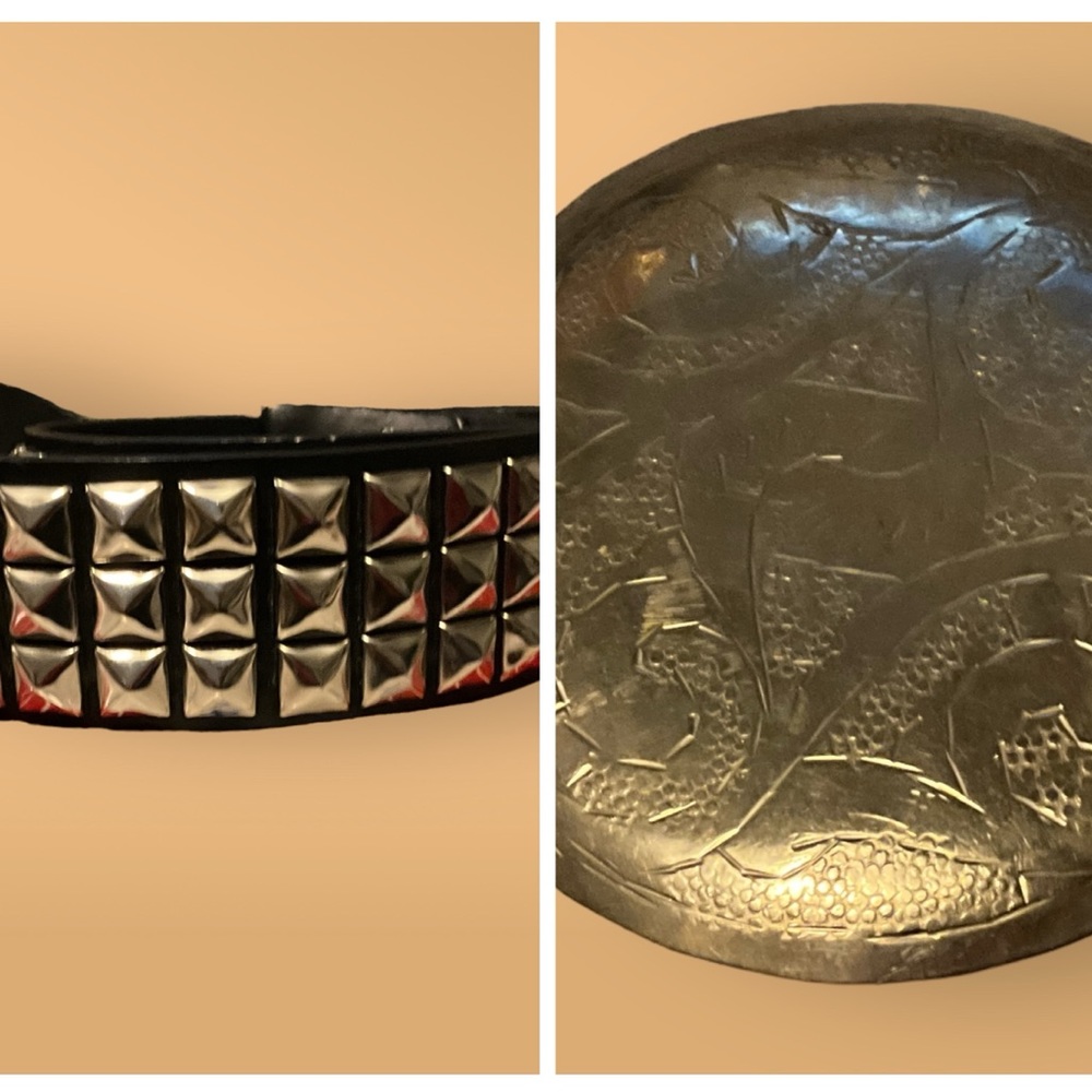 Silver bling belt